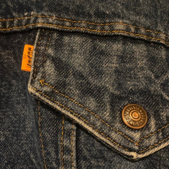 Vintage Insulated Orange Tab Levi’s Denim Jacket Size 46(See Measurements) - Picture 2 of 9